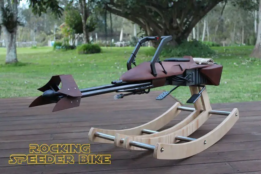 Un père fan de Star Wars construit une chaise à bascule Moto Jet pour sa fille #2