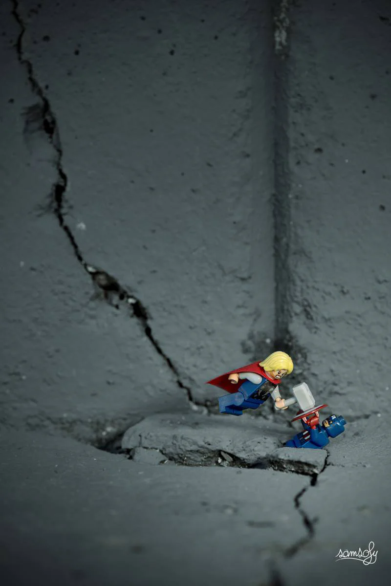 Il utilise des LEGO pour creer des scènes 100% geek #9