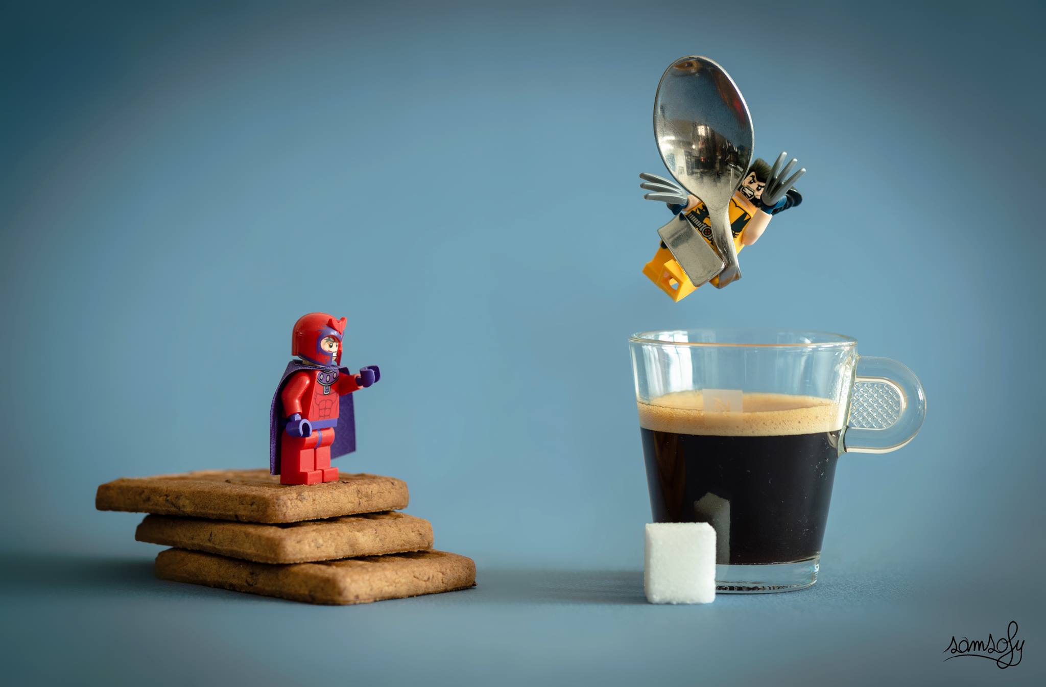 Il utilise des LEGO pour creer des scènes 100% geek #4