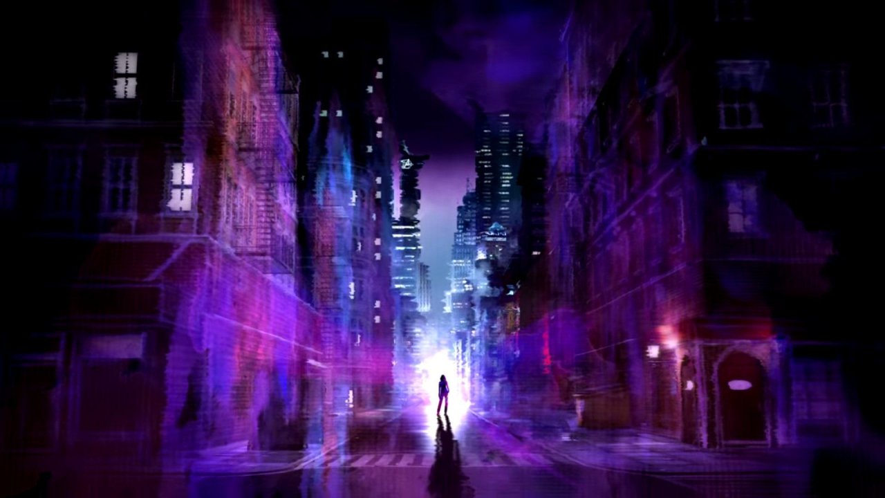 Jessica Jones dans l'Hell's Kitchen avec la tour des Vengeurs en fond !