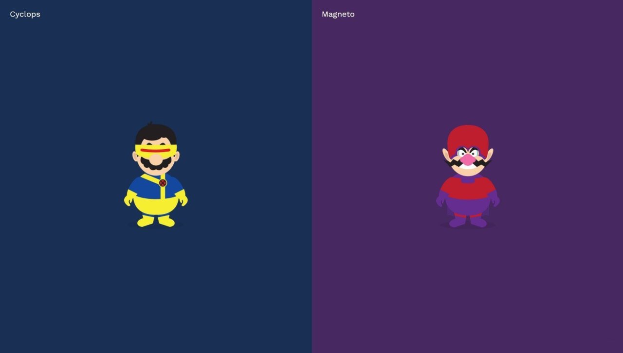 Mario Cyclope et Wario Magneto - Rob Lafratta
