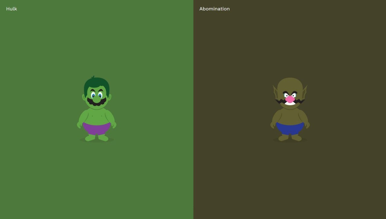 Mario Hulk et Wario Abomination - Rob Lafratta