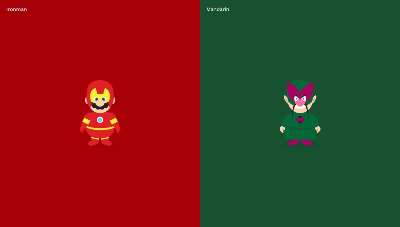 Mario Iron Man et Wario Mandarin - Rob Lafratta