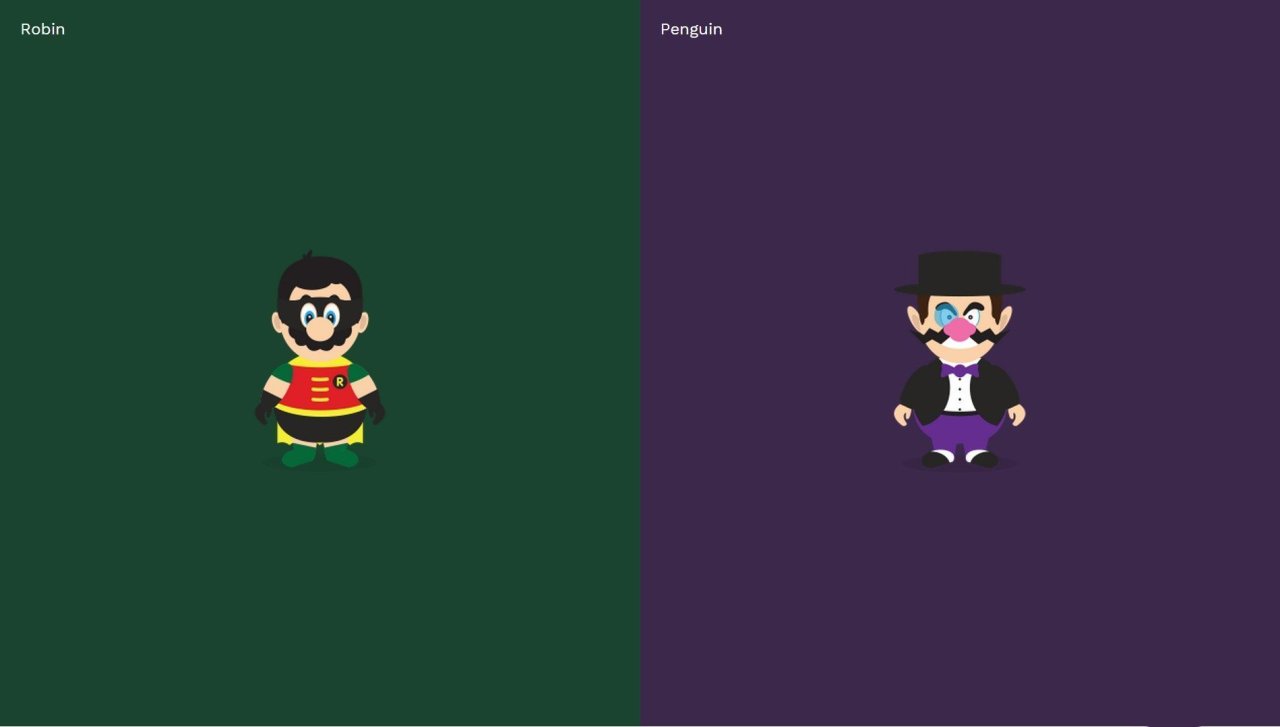 Mario Robin et Wario Pingouin - Rob Lafratta