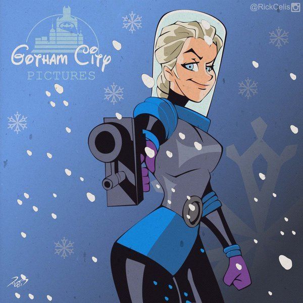 Il mélange des personnages de Disney et de Batman