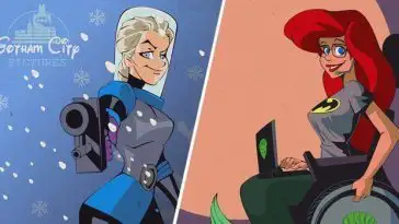 Il mélange des personnages de Disney et de Batman