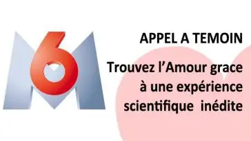 Appel à témoin M6 : Trouvez l’amour grâce à la Science