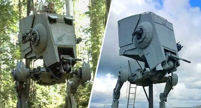 Il fabrique un bipode AT-ST tout droit sorti de Star Wars
