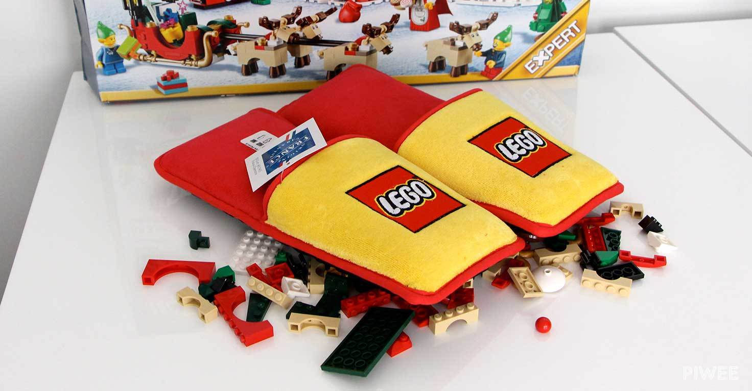 LEGO crée des chaussons pour marcher sur des LEGO sans se faire mal