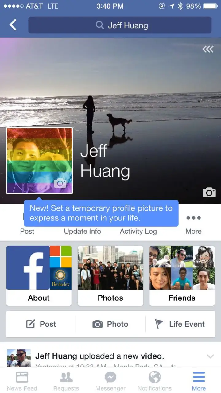 Facebook Gameface : comment mettre un filtre Bleu Blanc Rouge à votre photo de profil Facebook