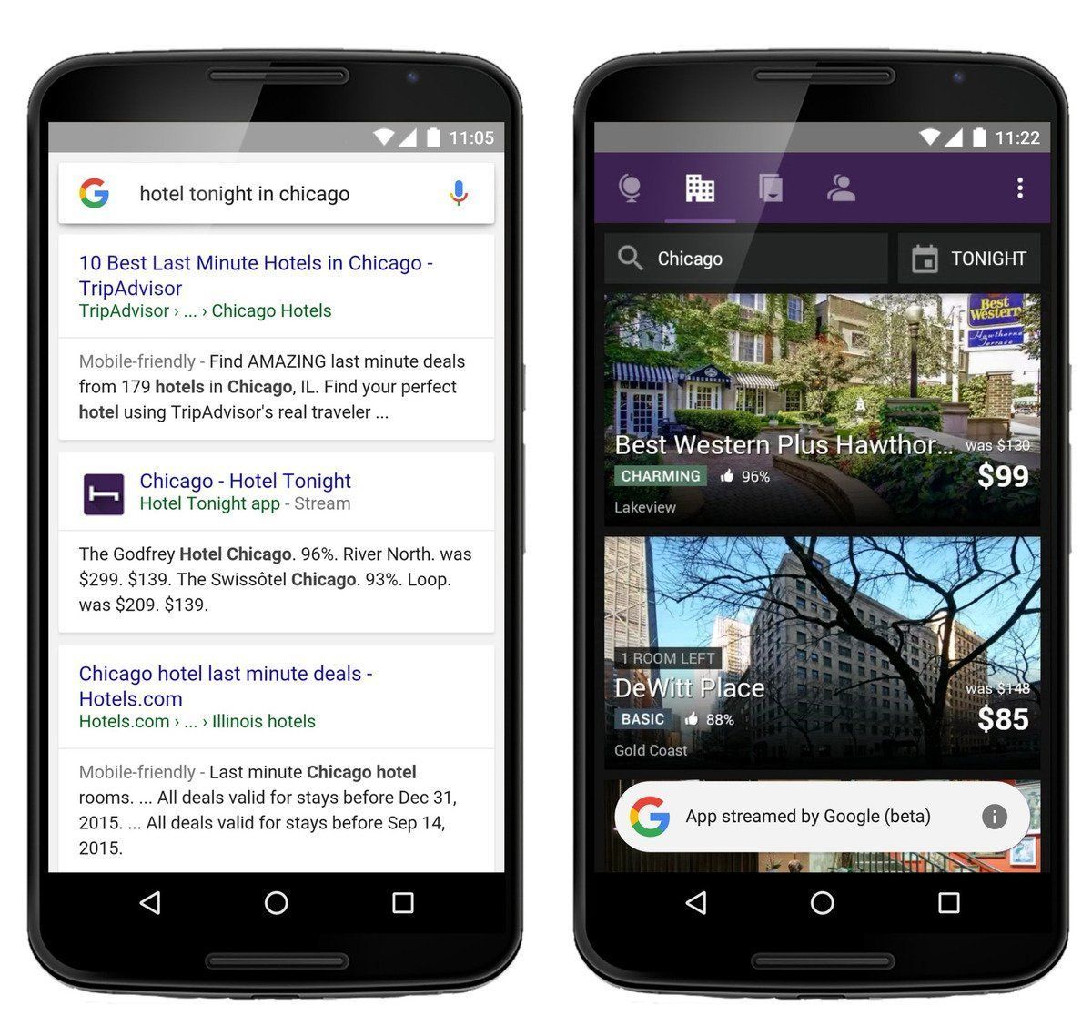 Google expérimente le streaming d'applications mobiles