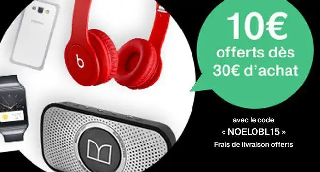 Orange offre 10€ de réduction + les frais de port sur vos cadeaux de Noël