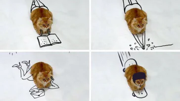 Ils détournent la photo d’un chat et lui font vivre des aventures extraordinaires