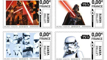 Star Wars : des timbres à l’image des héros de la saga