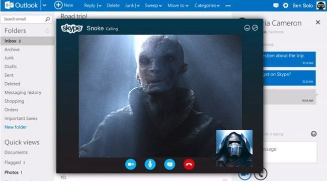 Quand Kylo Ren discute avec ses potes sur Facebook