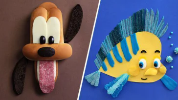 6 Adorables personnages Disney fabriqués avec de la nourriture