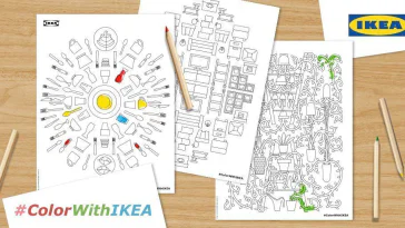 IKEA lance des cahiers de coloriage pour les adultes