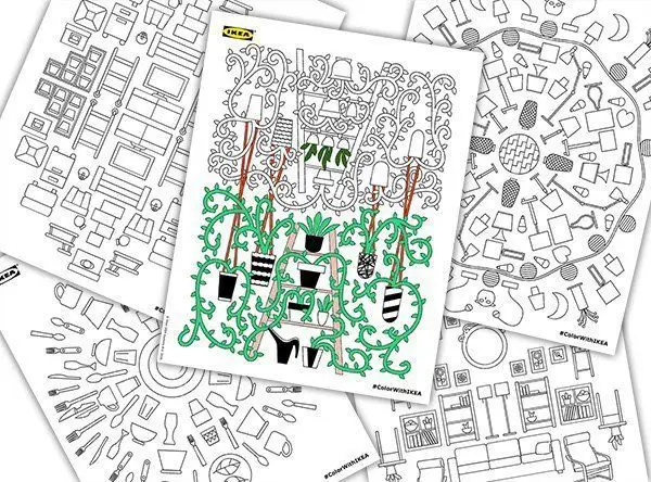 IKEA offre des images à colorier pour les adultes