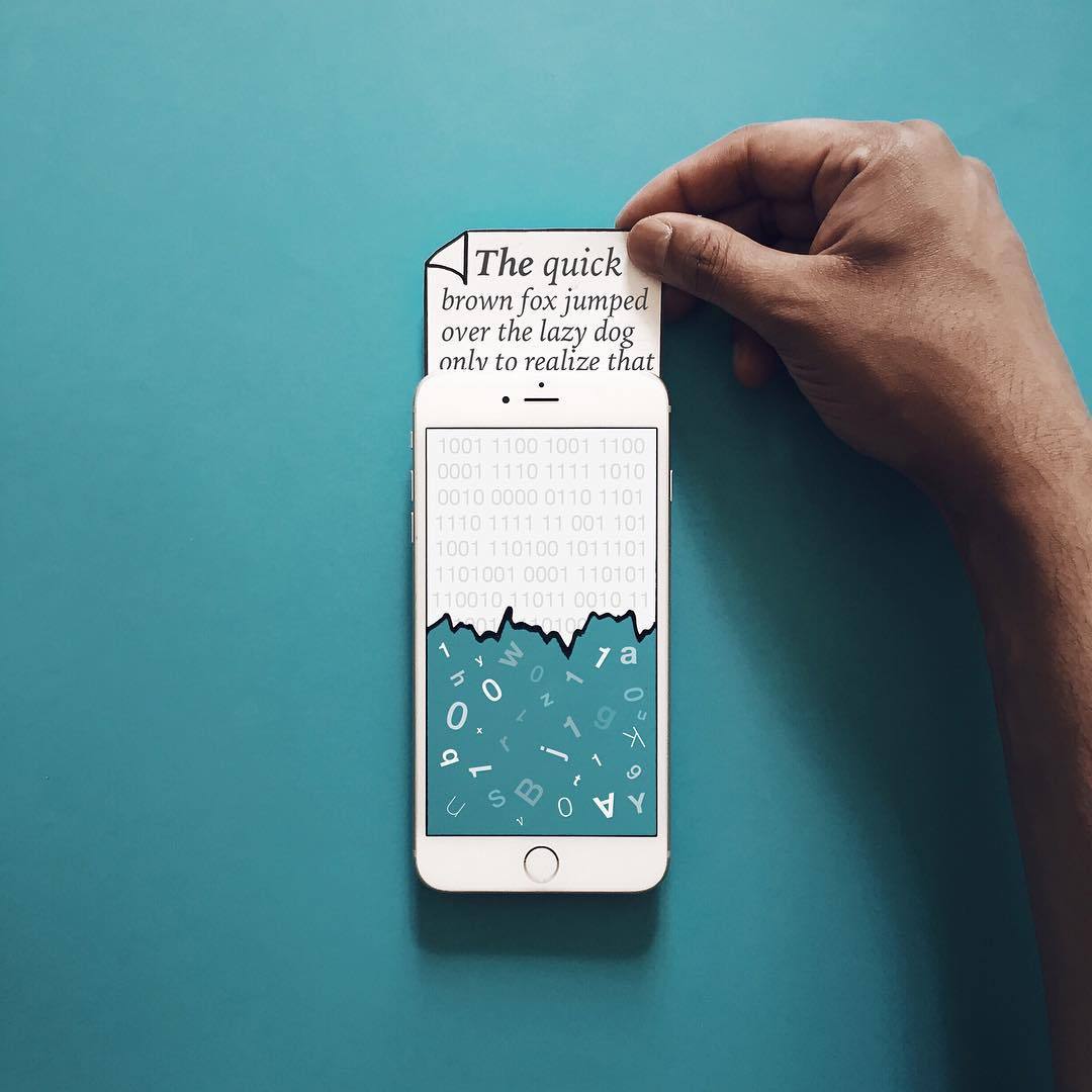 Avec juste un iPhone et quelques dessins il crée des photos Instagram absolument géniales #9