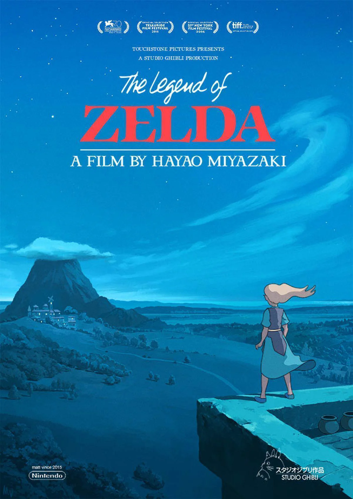 Legend of Zelda : 3 posters du film façon Miyazaki