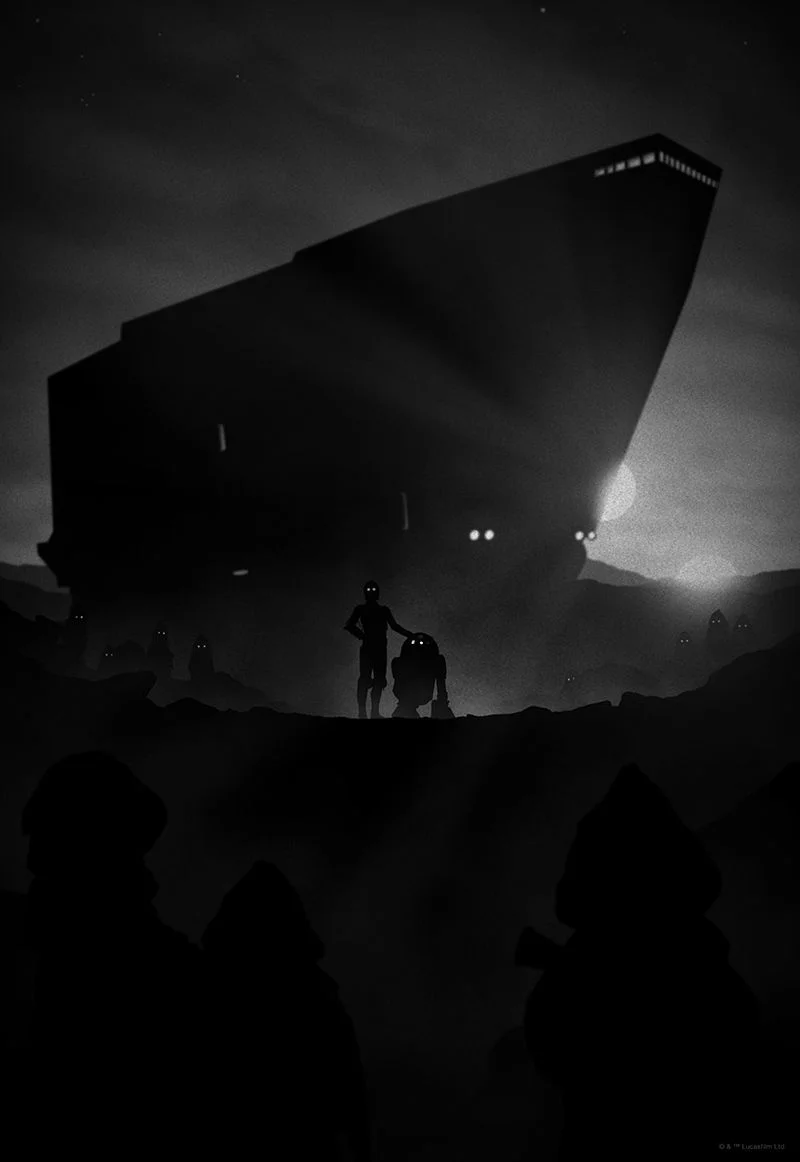Des posters minimalistes inspirés de Star Wars