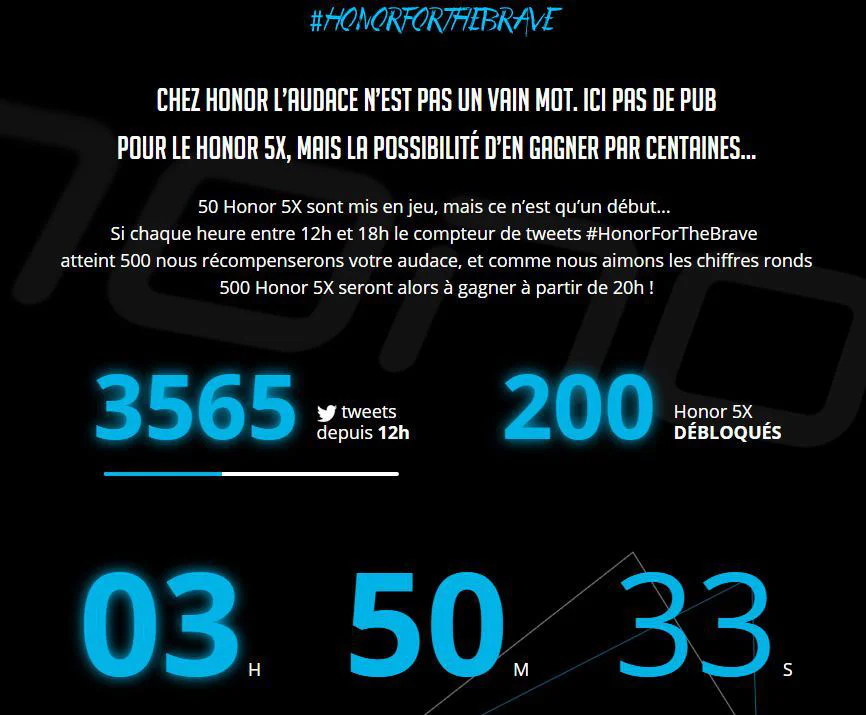 Des centaines de smartphones Honor5X à gagner #3