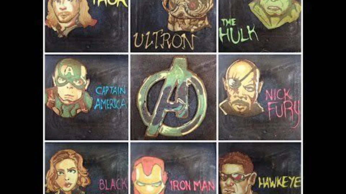Il dessine les Avengers avec des crêpes