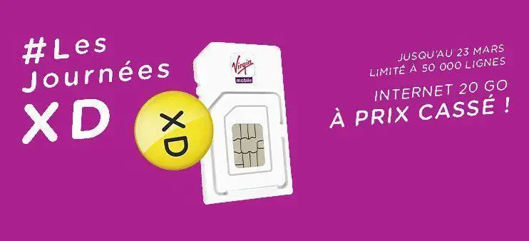 Red by SFR et Virgin Mobile : 2 forfaits 20Go à moins de 4 euros