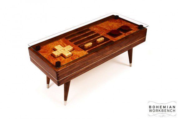 D’incroyables tables en forme de manettes NES et Super Nintendo qui fonctionnent #17