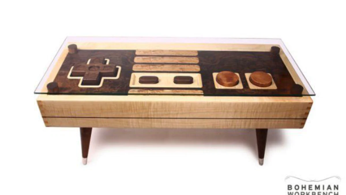 D’incroyables tables en forme de manettes NES et Super Nintendo qui fonctionnent