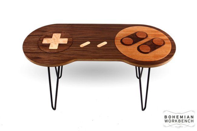 D’incroyables tables en forme de manettes NES et Super Nintendo qui fonctionnent #29