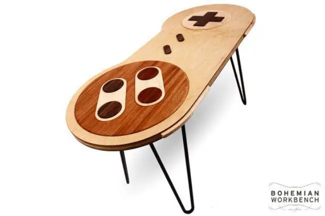 D’incroyables tables en forme de manettes NES et Super Nintendo qui fonctionnent #34