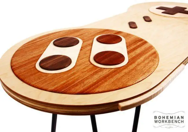 D’incroyables tables en forme de manettes NES et Super Nintendo qui fonctionnent #35