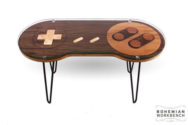 D’incroyables tables en forme de manettes NES et Super Nintendo qui fonctionnent #30