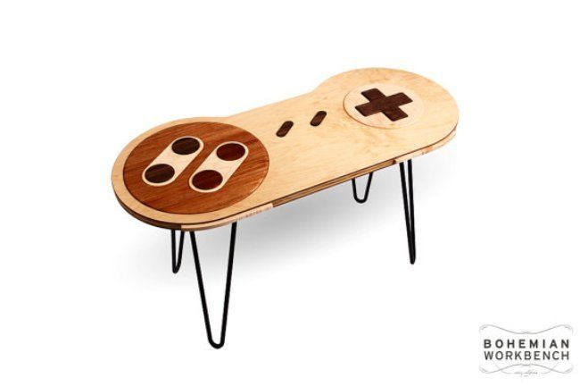 D’incroyables tables en forme de manettes NES et Super Nintendo qui fonctionnent #36