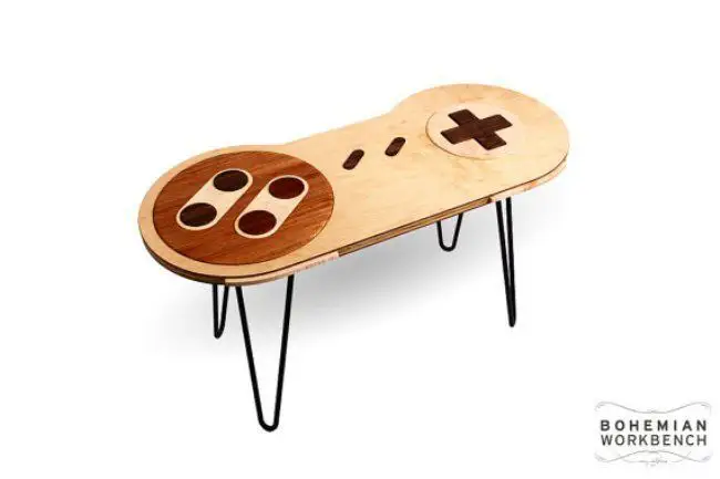D’incroyables tables en forme de manettes NES et Super Nintendo qui fonctionnent #36