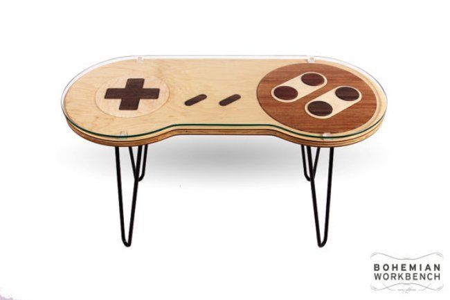 D’incroyables tables en forme de manettes NES et Super Nintendo qui fonctionnent #33