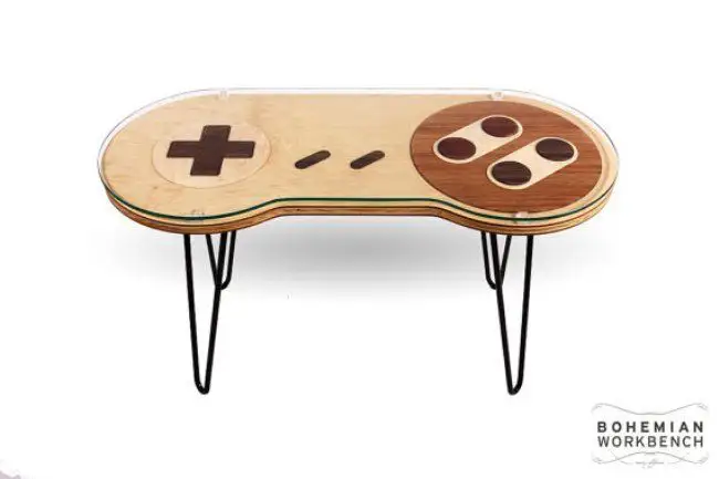 D’incroyables tables en forme de manettes NES et Super Nintendo qui fonctionnent #33