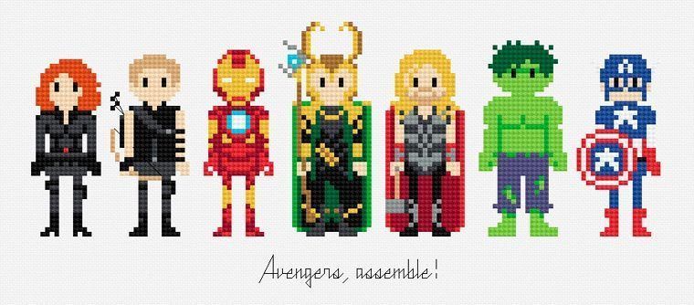 200 personnages de Films, Dessins animés et Series TV réalisés en broderie #11