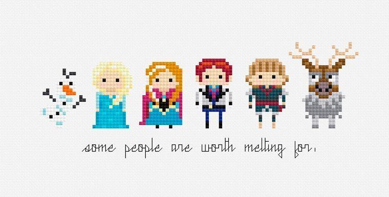 200 personnages de Films, Dessins animés et Series TV réalisés en broderie #14