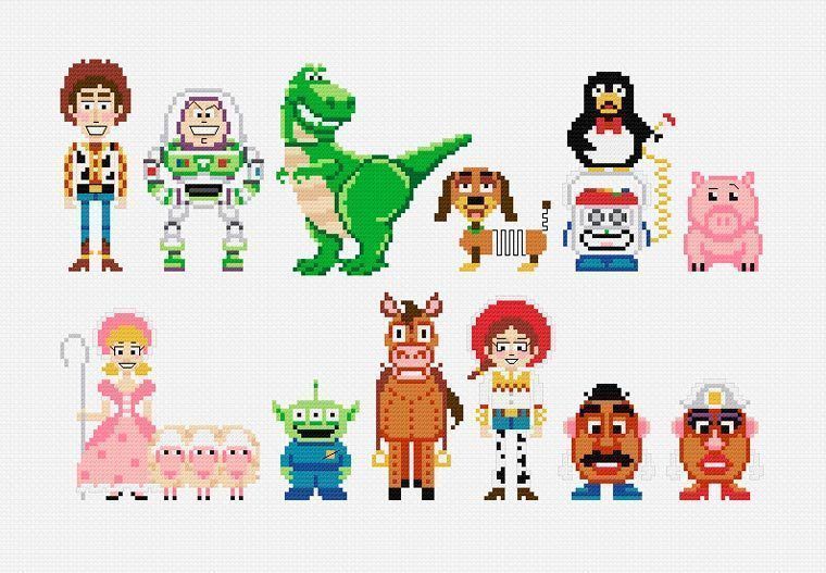 200 personnages de Films, Dessins animés et Series TV réalisés en broderie #19