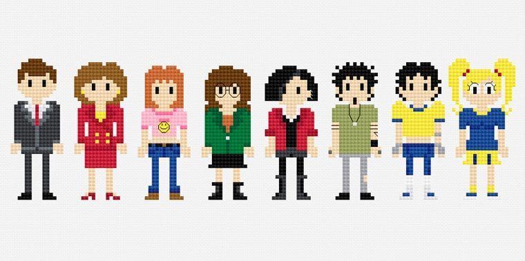 200 personnages de Films, Dessins animés et Series TV réalisés en broderie #6