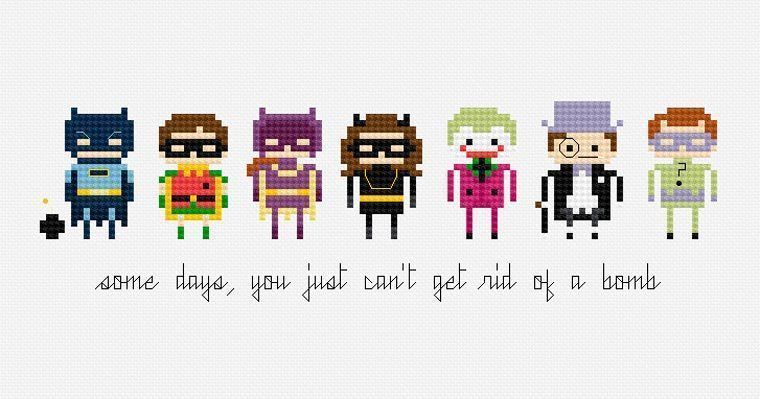 200 personnages de Films, Dessins animés et Series TV réalisés en broderie #13