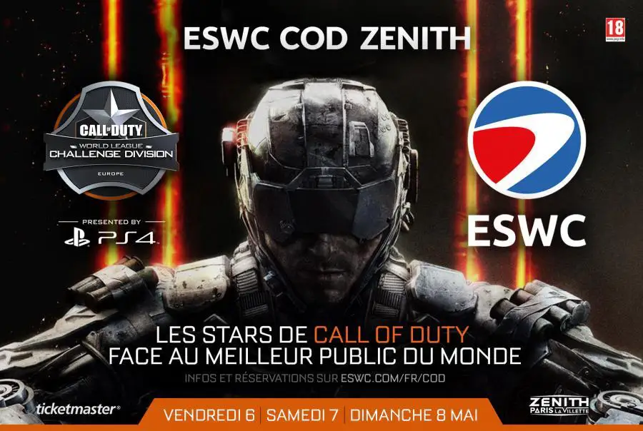 PIX GEEKS et SFR vous offrent 6 places pour l'ESWC Call of Duty