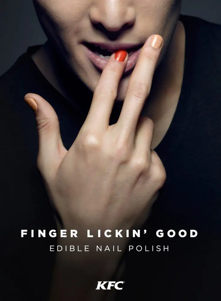 KFC lance des vernis à ongle comestibles au poulet #3