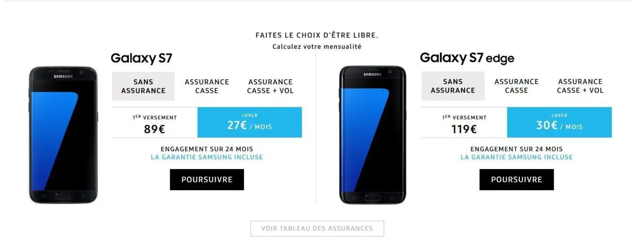 Samsung se lance dans la location de portable avec Up2You
