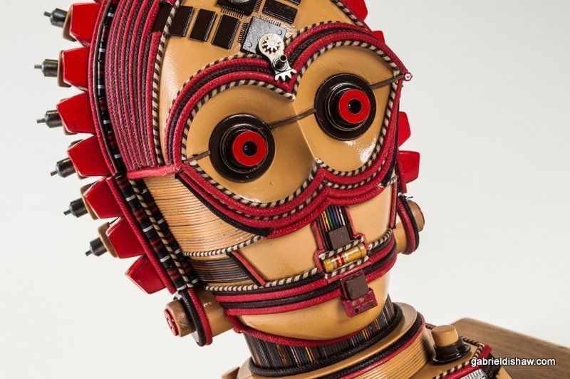 Star Wars : de fabuleuses sculptures fabriquées avec des matériaux recyclés #15