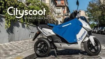 Cityscoot : le 1er service de location de scooters électriques débarque à Paris