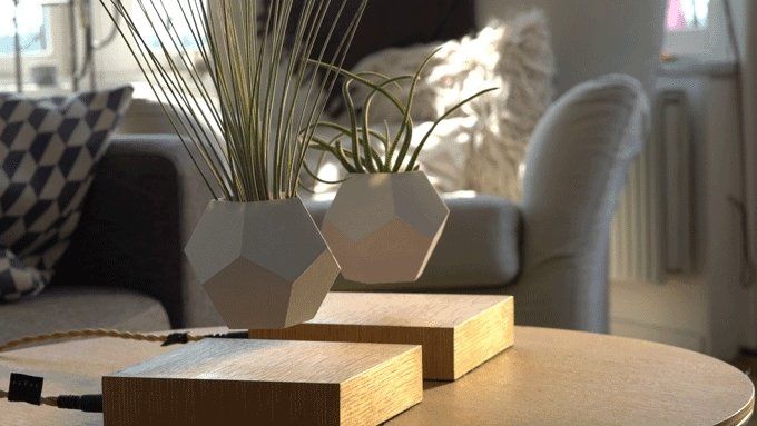 LYFE : ce pot de fleurs lévite sur un champ magnétique