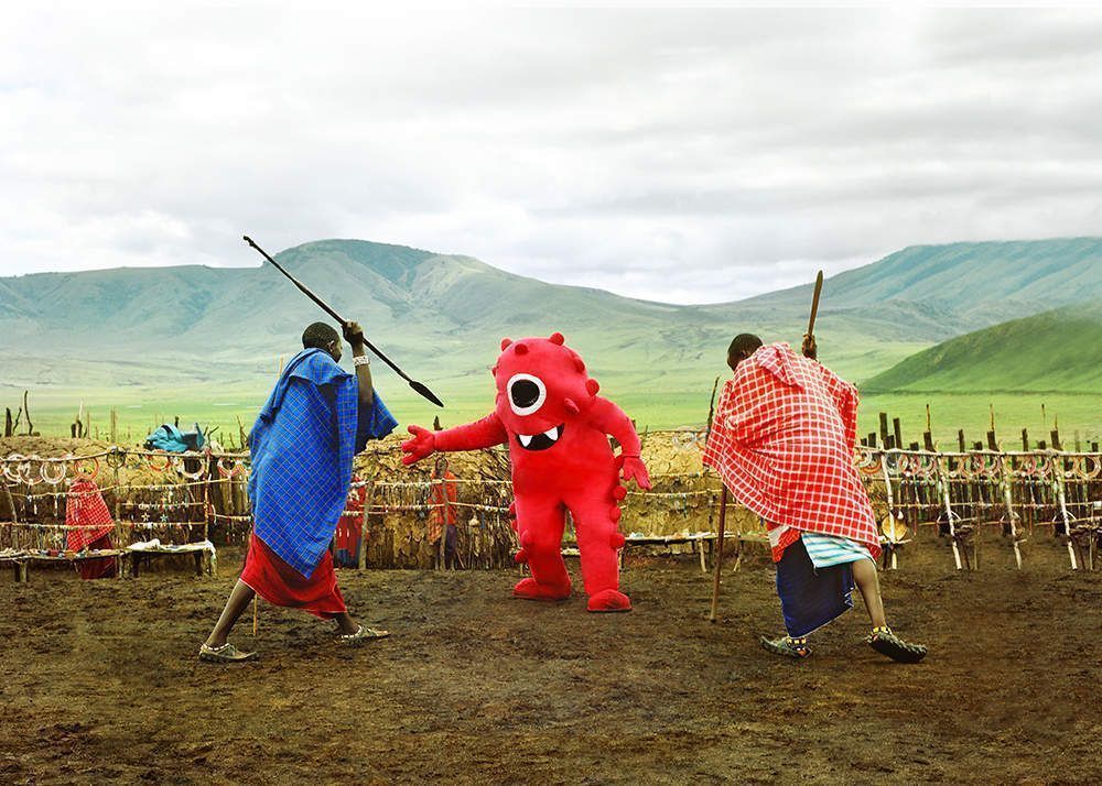 Les photos de vacances de Monstro le gros monstre rouge gentil #3